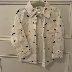Button up baby boy shirt